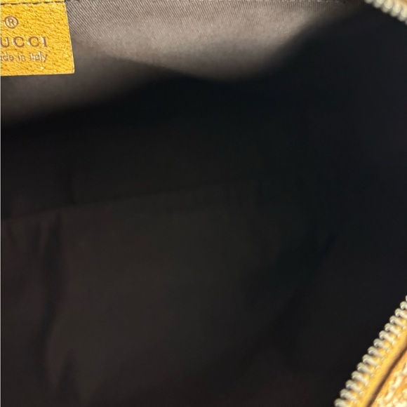 Gucci Boston Bag in Tan Signature Print w Leather Trim - Classic - EUC - Picture 12 of 14